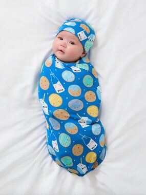 Little Sleepies Cookies & Milk Bamboo Swaddle